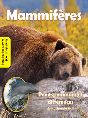 cover image of Mammifères: Points communs et différences (Mammals: A Compare and Contrast Book)
